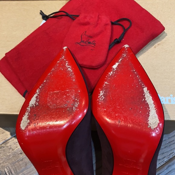 Christian Louboutin Pigalle Follies Suede 37.5 - Picture 3 of 10